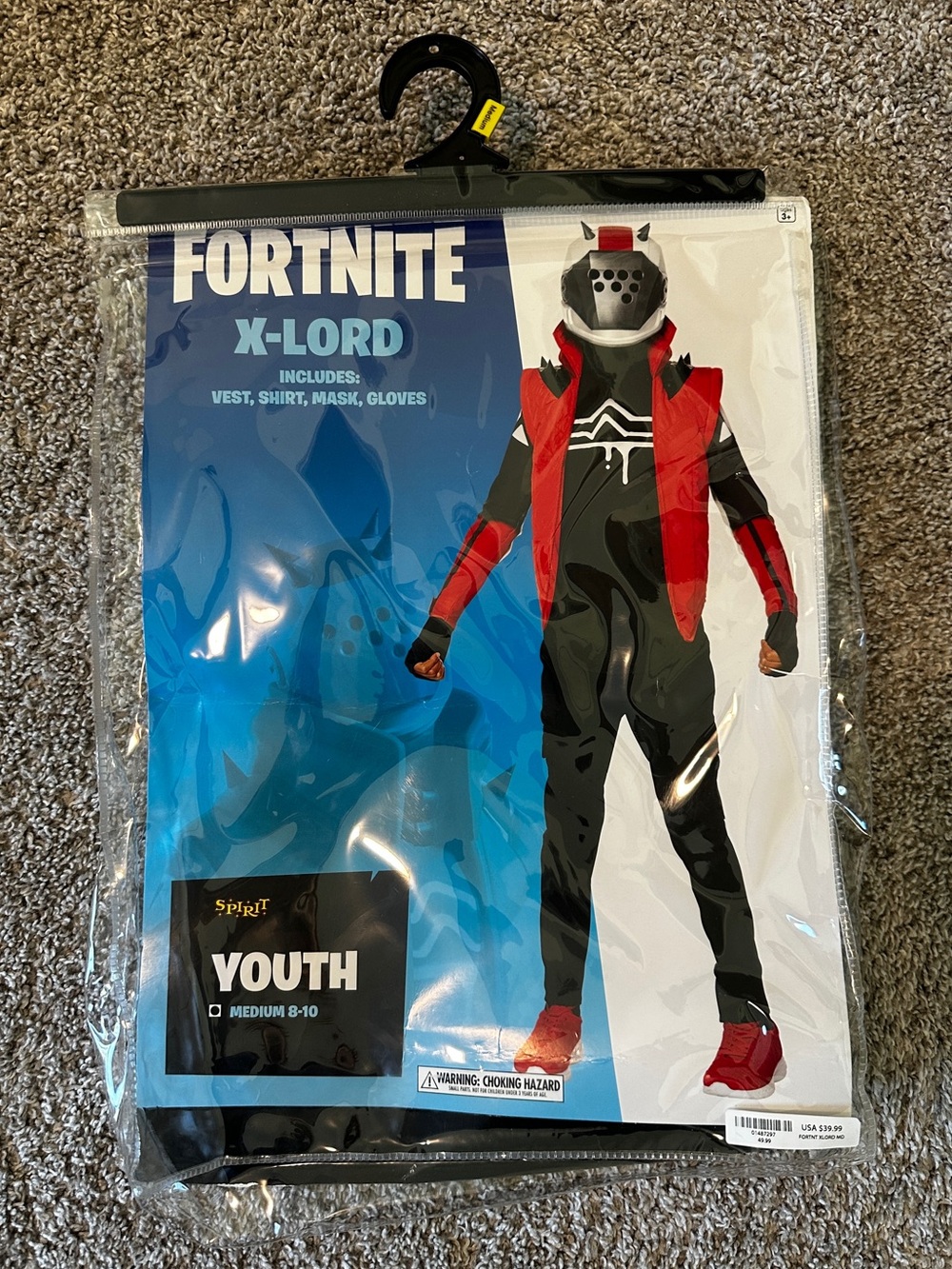 X-Lord Kids Costume - Red & Black in size M - Picture 1 of 3